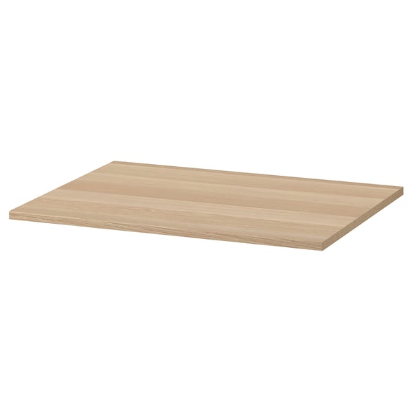KOMPLEMENT shelf, white stained oak effect, 75x58 cm