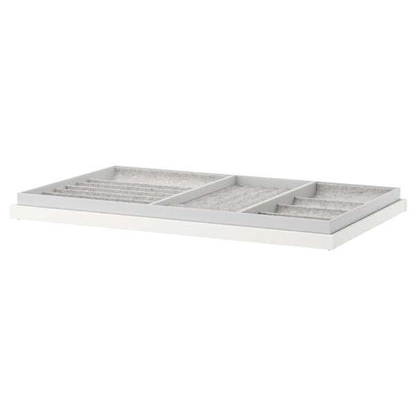 KOMPLEMENT pull-out tray with insert, white, 100x58 cm