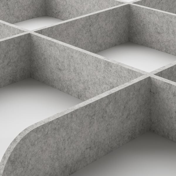 KOMPLEMENT pull-out tray with divider, dark grey/light grey, 50x58 cm