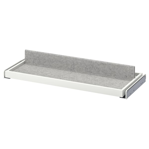KOMPLEMENT pull-out tray with shoe insert, white/light grey, 75x35 cm