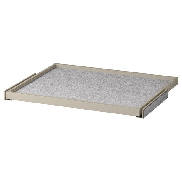 Ikea KOMPLEMENT - Pull-out tray with drawer mat, grey-beige/light grey, 75x58 cm