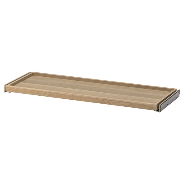 KOMPLEMENT pull-out tray, white stained oak effect, 100x35 cm