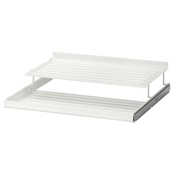 KOMPLEMENT pull-out shoe shelf, white, 75x58 cm