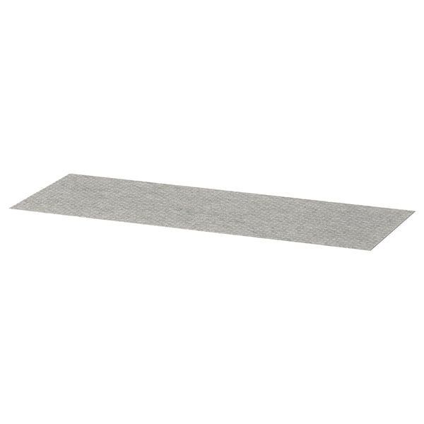 KOMPLEMENT drawer mat, light grey patterned, 90x30 cm