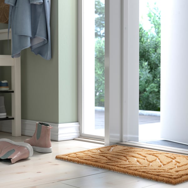 KONTANTER door mat, coir/natural style, 40x60 cm