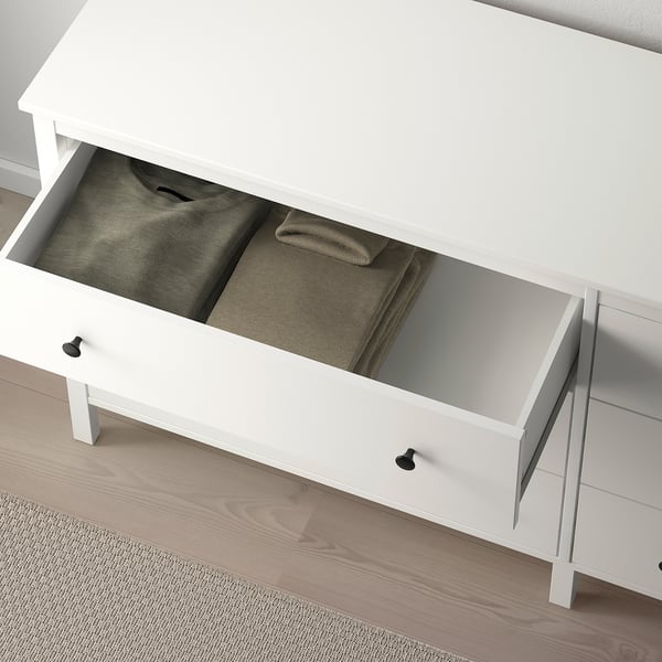 KOPPANG chest of 6 drawers, white, 172x83 cm