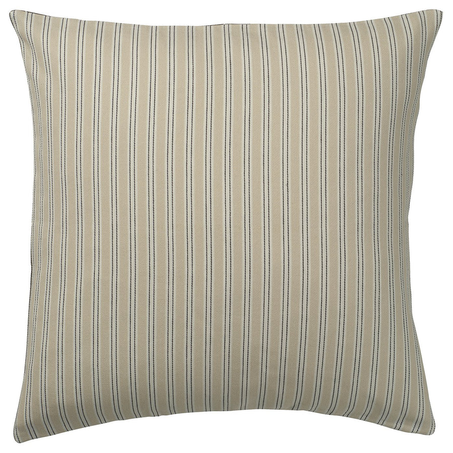 KORALLBUSKE cushion cover, light beige/anthracite, 50x50 cm