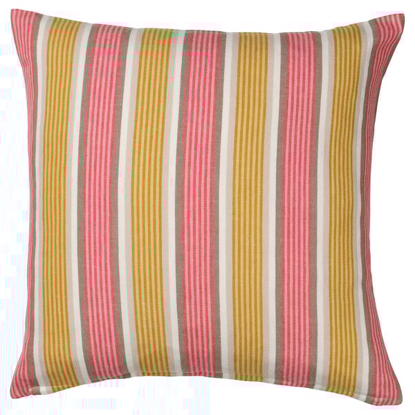 KORALLBUSKE cushion cover, beige/light red, 50x50 cm