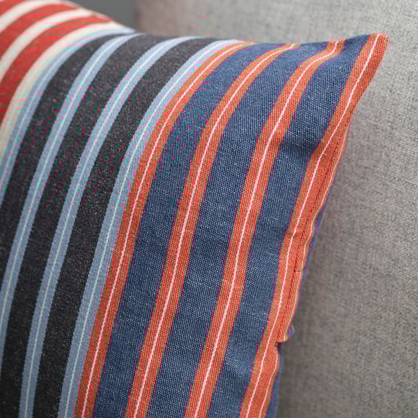 KORALLBUSKE cushion cover, dark blue/red, 40x58 cm