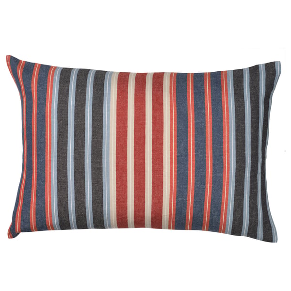 KORALLBUSKE cushion cover, dark blue/red, 40x58 cm