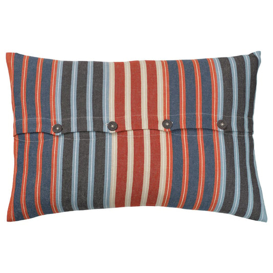 KORALLBUSKE cushion cover, dark blue/red, 40x58 cm