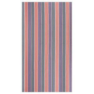 KORALLBUSKE pre-cut fabric, dark blue/red stripe pattern, 150x300 cm