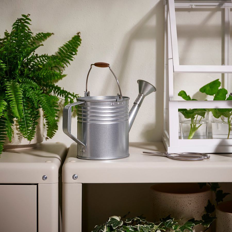 KORKGRAN watering can, in/outdoor/galvanised