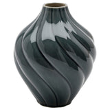 KORNSPARV vase, grey-blue, 22 cm
