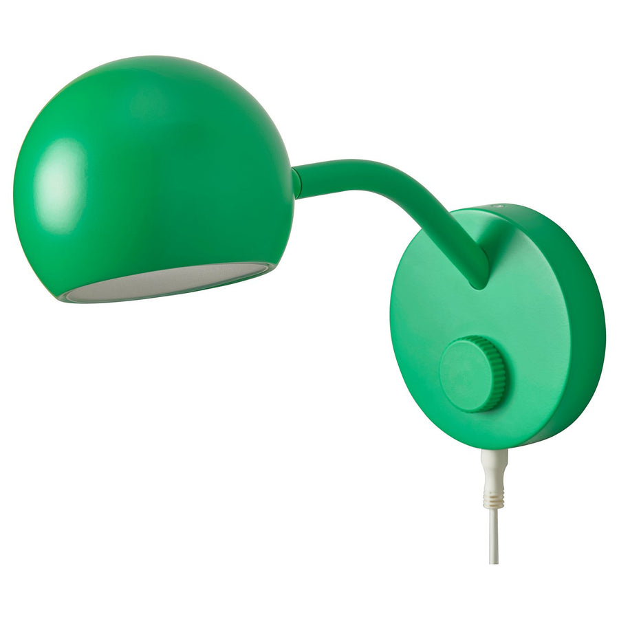 KORVSNÖRE LED wall lamp, dimmable/green, 12.0x20.7x29.3 cm