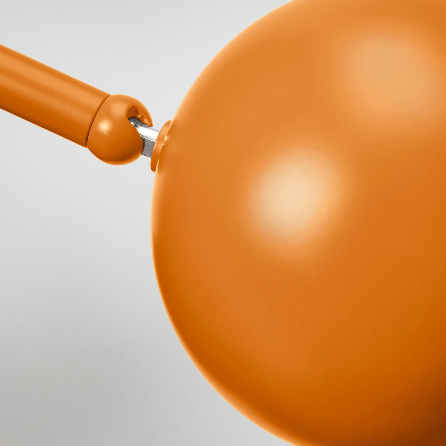 KORVSNÖRE LED desk lamp, dimmable/orange, 12x21 cm