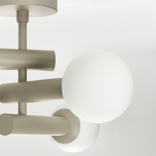 KRANBALK ceiling lamp, beige, 49x37 cm