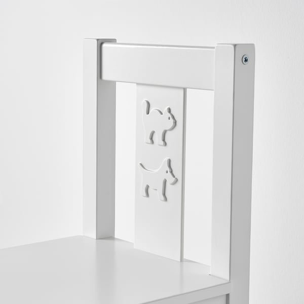 KRITTER children's chair, white, 27x53x29 cm