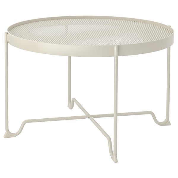 KROKHOLMEN coffee table, outdoor, beige, 73 cm
