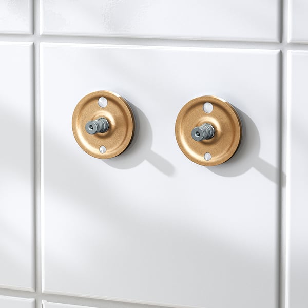 KROKSJÖN adhesive wall mounting kit, 2 pack