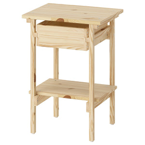 KRONÖREN bedside table, pine, 39x32x55 cm