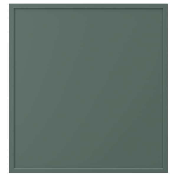 KRUKMAKARE door, dark grey-green, 60x64 cm