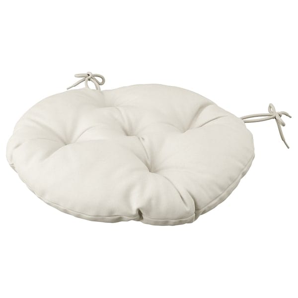 KUDDARNA chair cushion, outdoor, light grey-beige, 35 cm