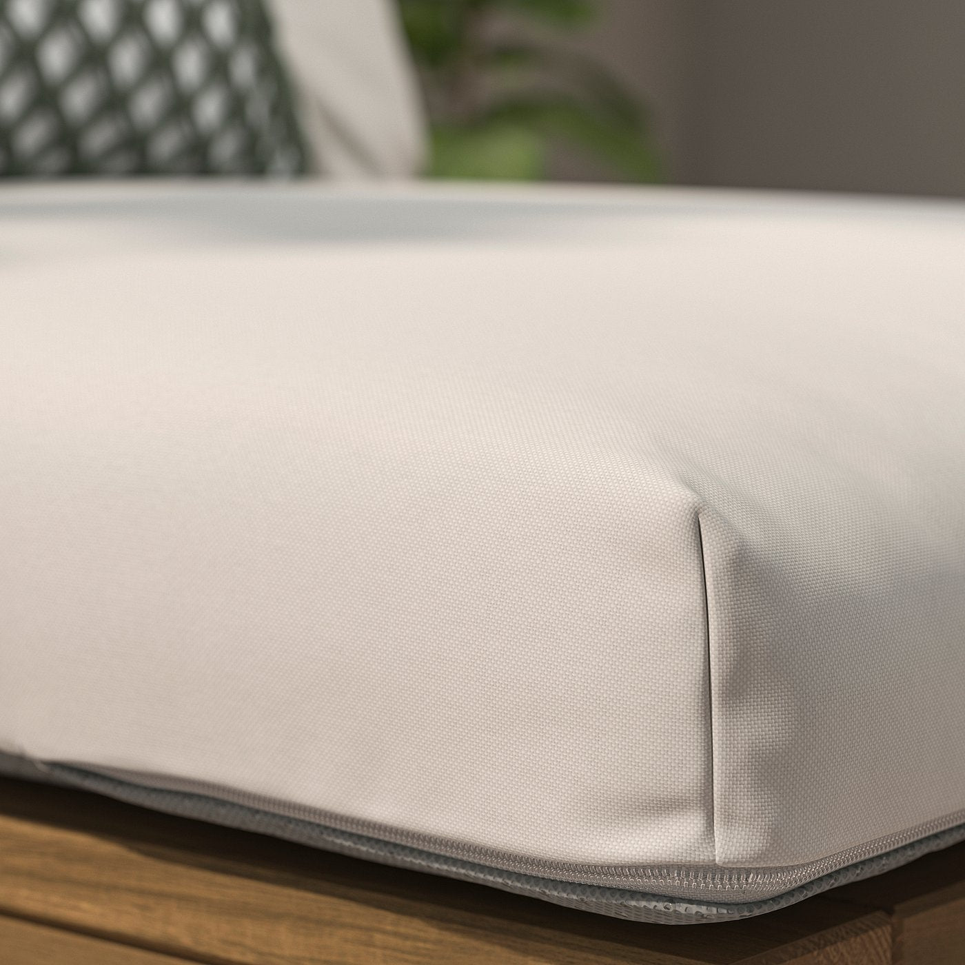 KUDDARNA seat cushion, outdoor, light grey-beige, 80 cm