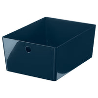 KUGGIS box, black-blue, 26x35x15 cm