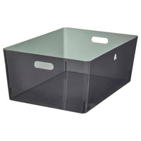 KUGGIS box, transparent black, 37x54x21 cm