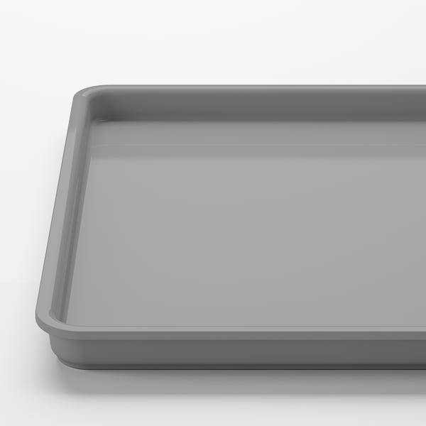 KUGGIS lid, light grey, 18x26 cm