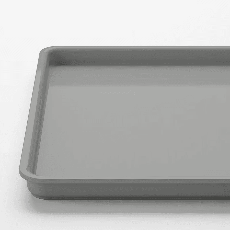 KUGGIS lid, light grey, 18x26 cm