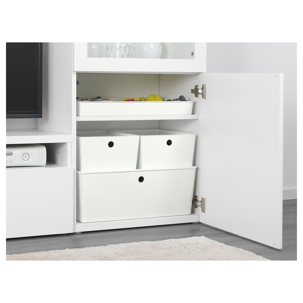 KUGGIS insert with 8 compartments, white, 53x36 cm