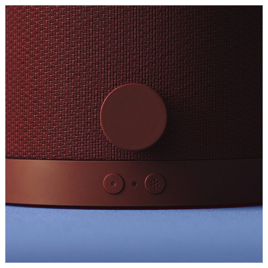 KULGLASS Bluetooth speaker lamp, red brown/pink, 267 cm