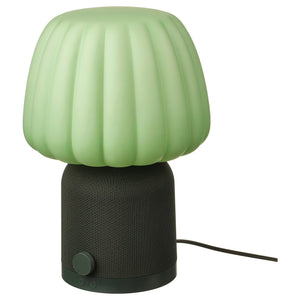 KULGLASS Bluetooth speaker lamp, dark green, 267 mm