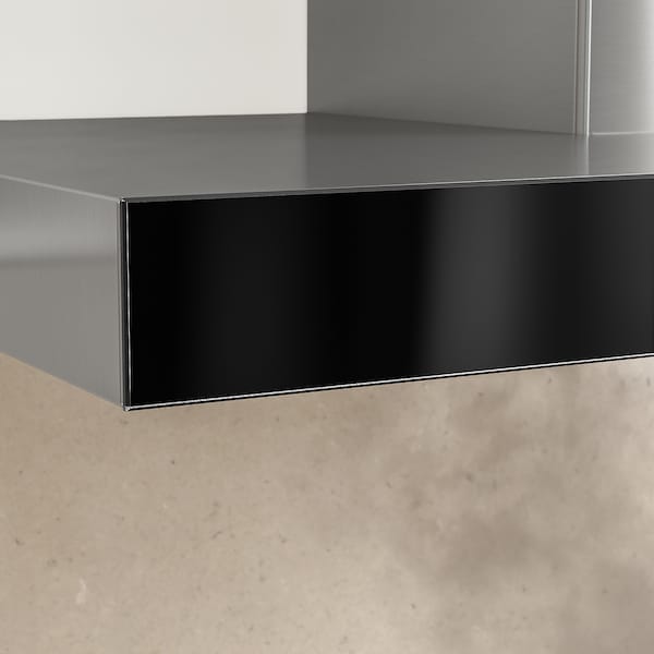 Ikea KULINARISK Hood to be fixed to the wall - stainless steel/glass , 90 cm