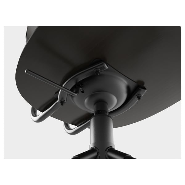 KULLABERG swivel chair, black, 42x94x58 cm