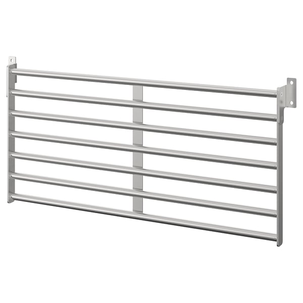 KUNGSFORS wall grid, stainless steel, 56x26.5 cm