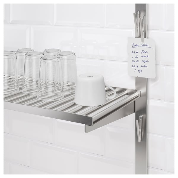 KUNGSFORS magnetic clip, stainless steel, 7 mmx8 cm, 3 pack