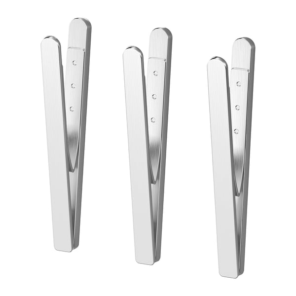 KUNGSFORS magnetic clip, stainless steel, 7 mmx8 cm, 3 pack