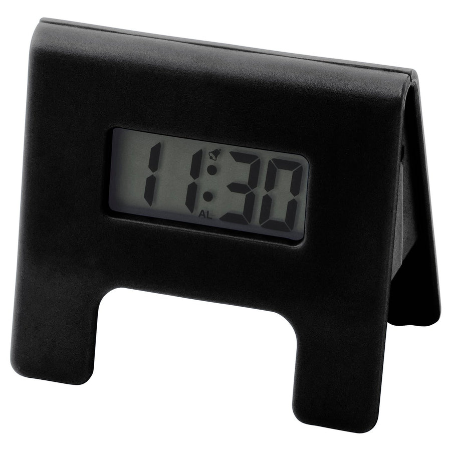 KUPONG alarm clock, black, 7x6 cm