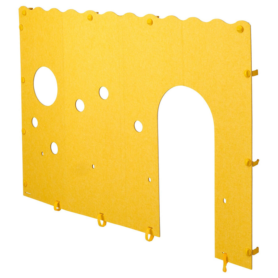 KURA bed accessory, yellow/grey, 168x117x0.8 cm