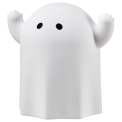 KUSTFYR LED decorative table lamp, ghost/battery-operated white