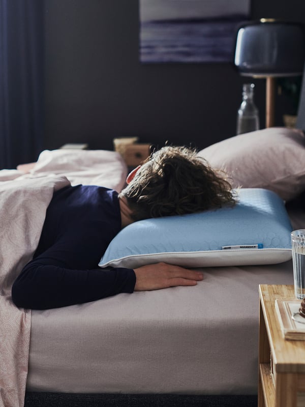 KVARNVEN ergonomic pillow, stomach sleeper, 39x69 cm