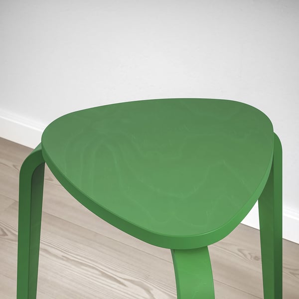 KYRRE stool, green, 34x45x48 cm