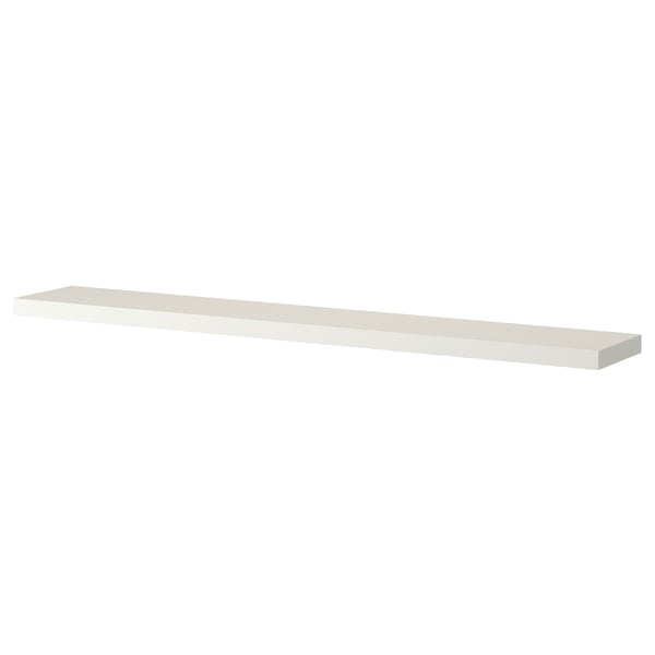 LACK wall shelf, white, 190x26 cm