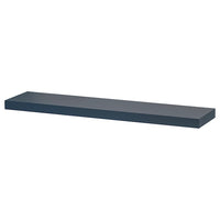 LACK wall shelf, black-blue, 110x26 cm