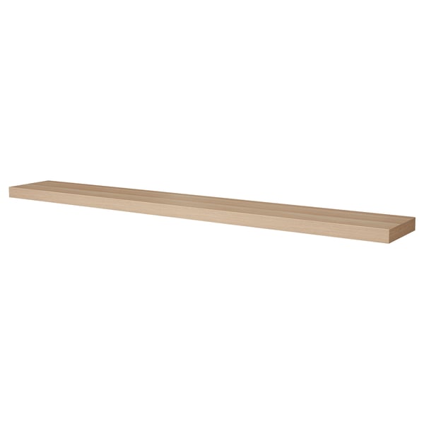 LACK wall shelf, white stained oak effect, 190x26 cm