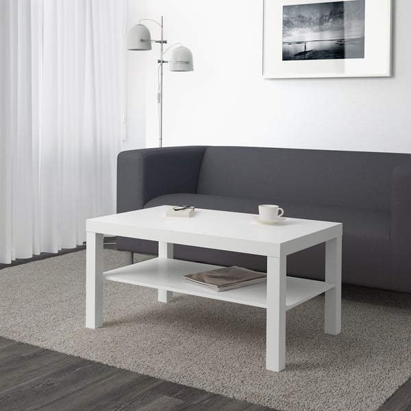 LACK coffee table, white, 90x55 cm