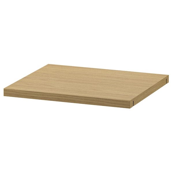 LÅDMAKARE shelf, oak effect, 36x34 cm